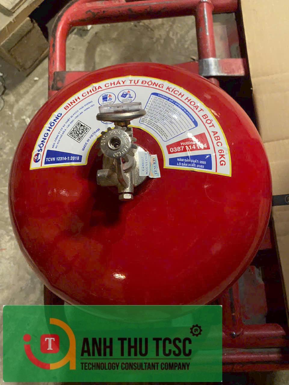 Bình chữa cháy tự động bột khô ABC 6kg