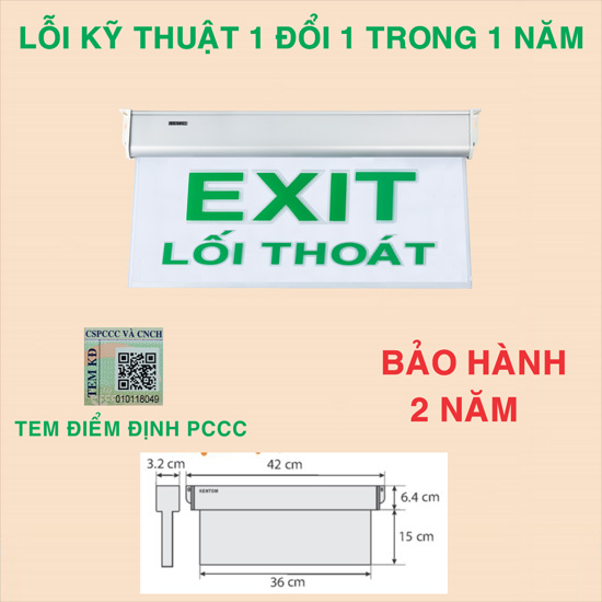 Đèn exit Kentom 660