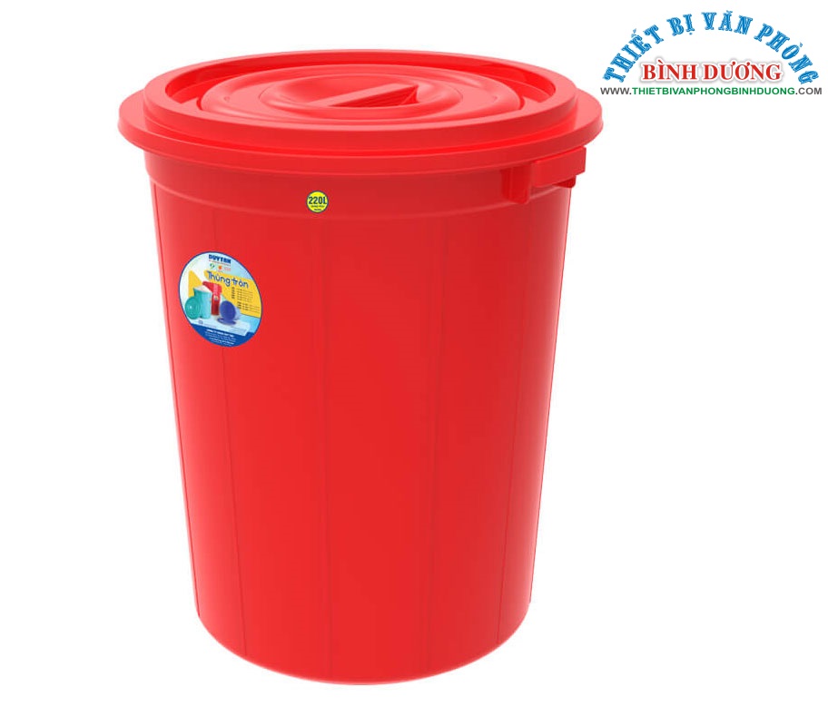 Thùng nhựa tròn 220L