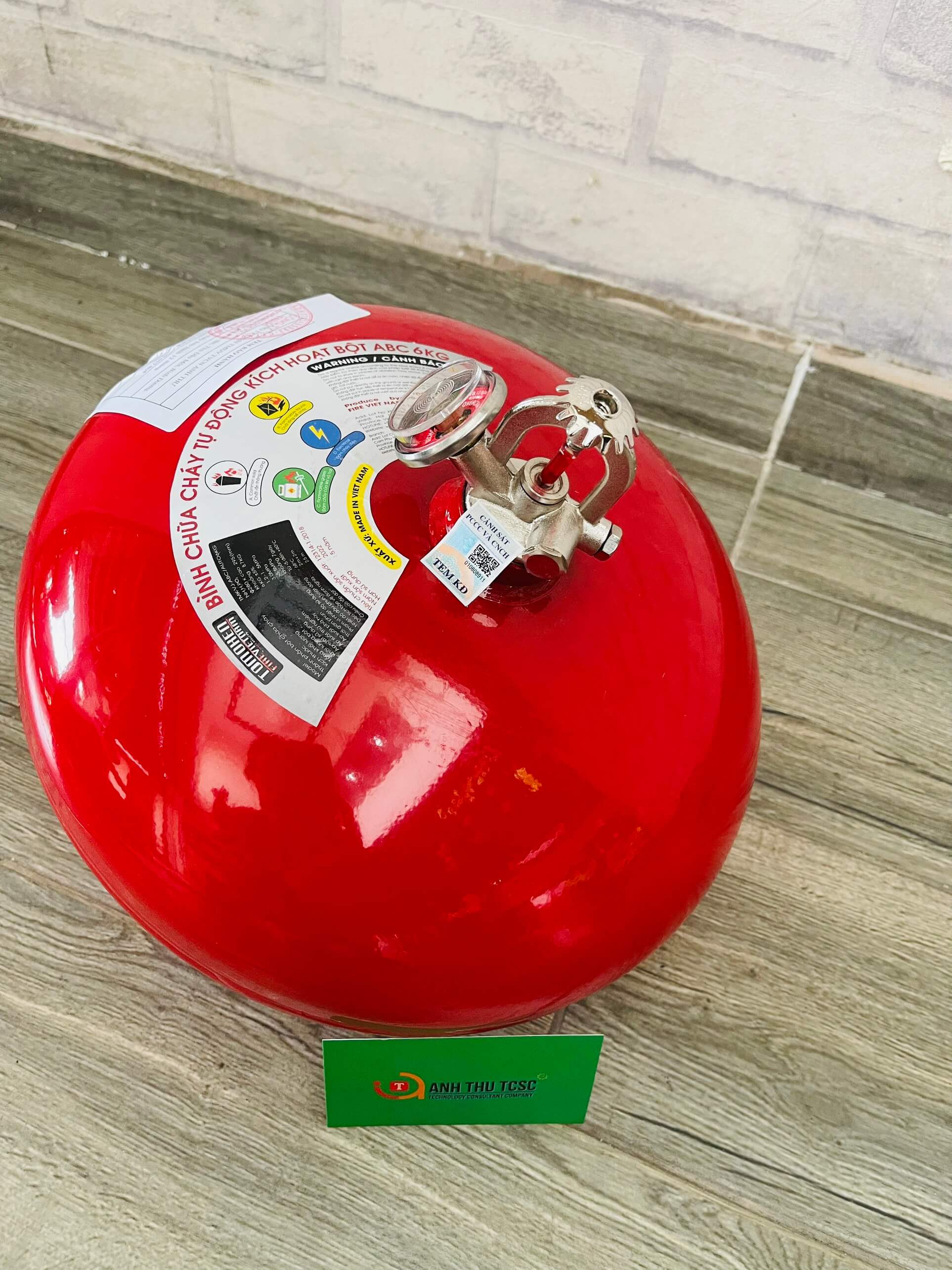 Bình chữa cháy tự động TOMOKEN 6kg có kiểm định