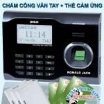 Máy chấm công vân tay + thẻ cảm ứng RONALD JACK  U-160